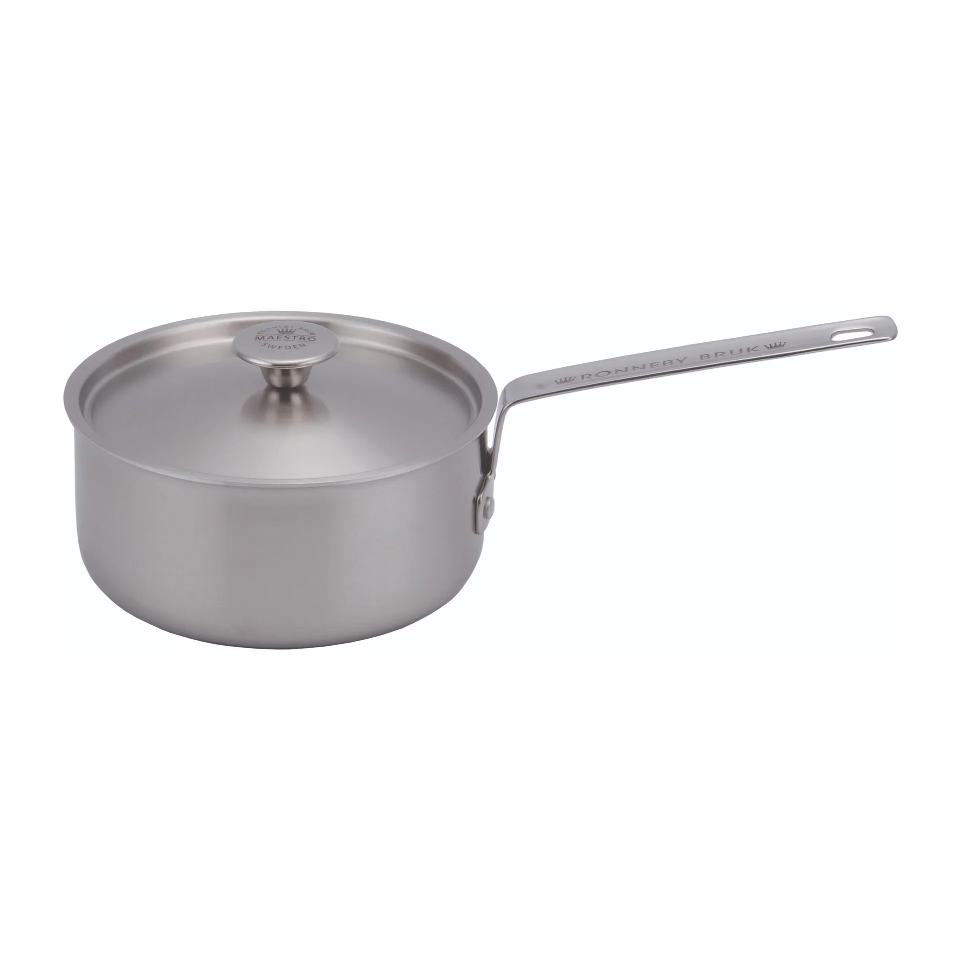 Inox stainless steel sauce pan  lid, 2.4 l Ronneby Bruk