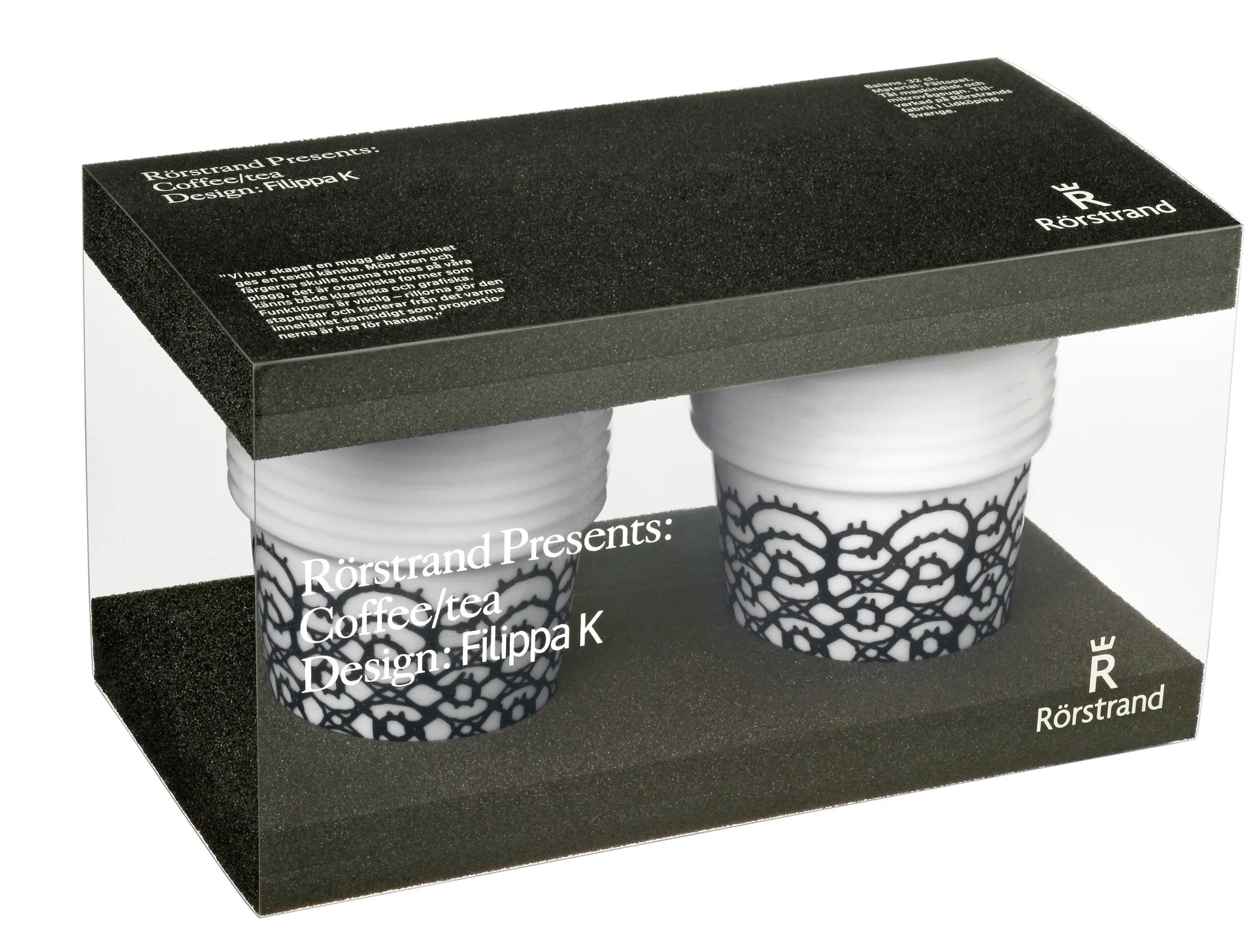 Filippa K 马克杯 两件套装, 黑色 tip 2-pack Rörstrand
