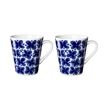 Mon Amie 蓝蝴蝶系列 马克杯带把手 两件套装 340 ml - 340ml - Rörstrand