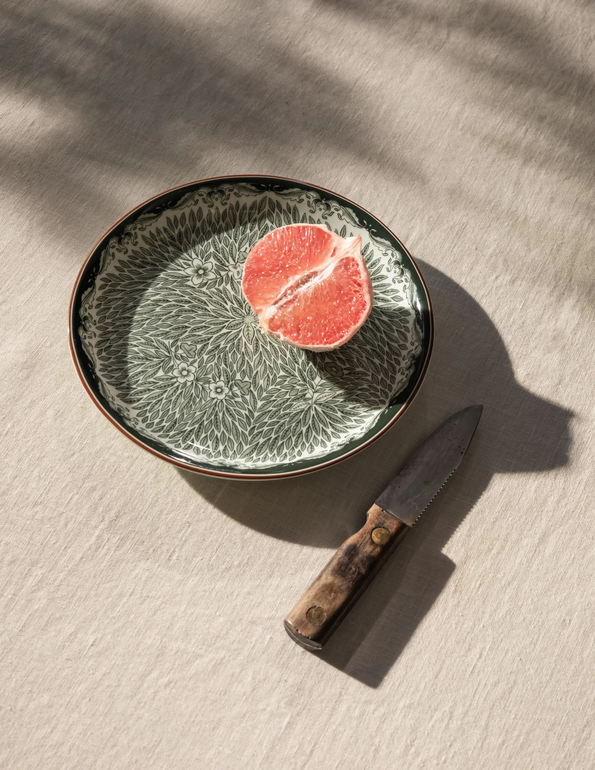 Ostindia Floris 小 盘子 Ø16 cm, 绿色 Rörstrand