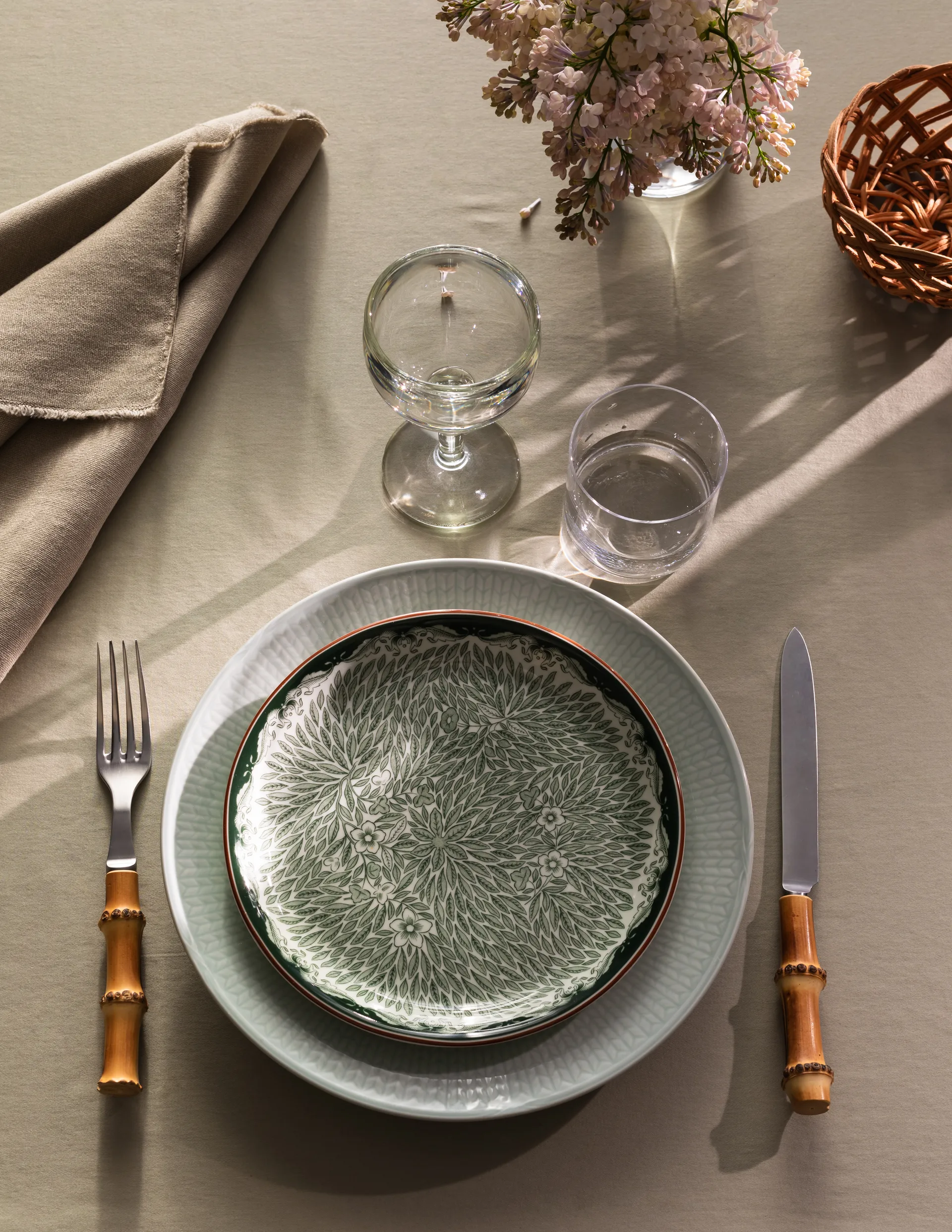 Ostindia Floris 神秘东方 旷野 2012新设计 盘子 Ø20 cm, 绿色 Rörstrand