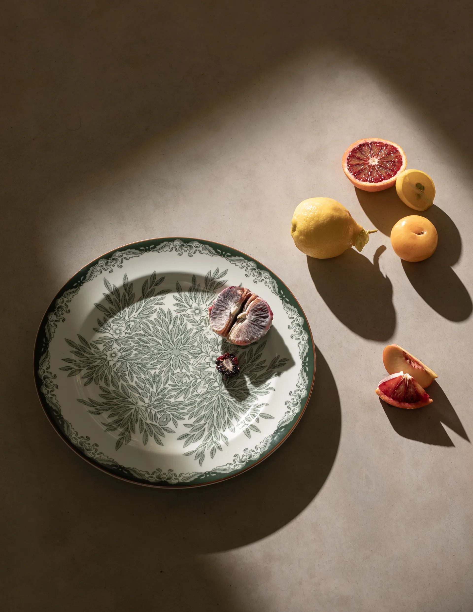 Ostindia Floris 神秘东方 旷野 2012新设计 盘子 Ø27 cm, 绿色 Rörstrand