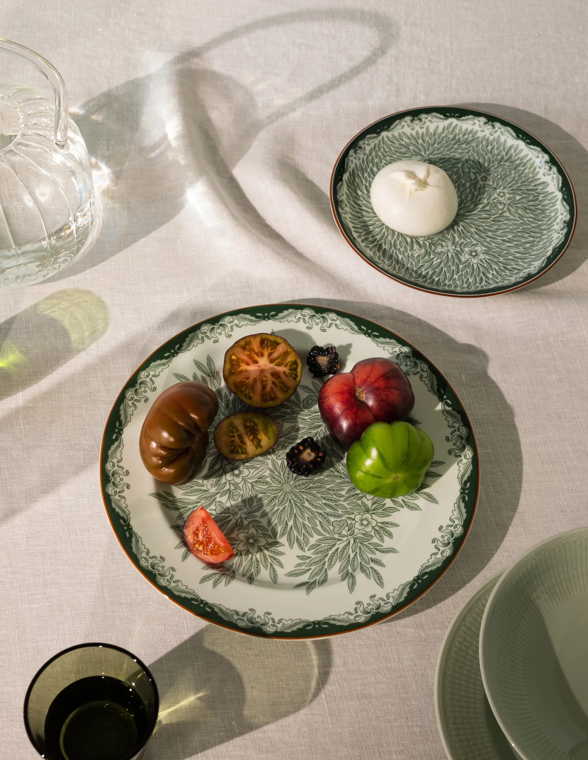 Ostindia Floris 神秘东方 旷野 2012新设计 盘子 Ø27 cm, 绿色 Rörstrand