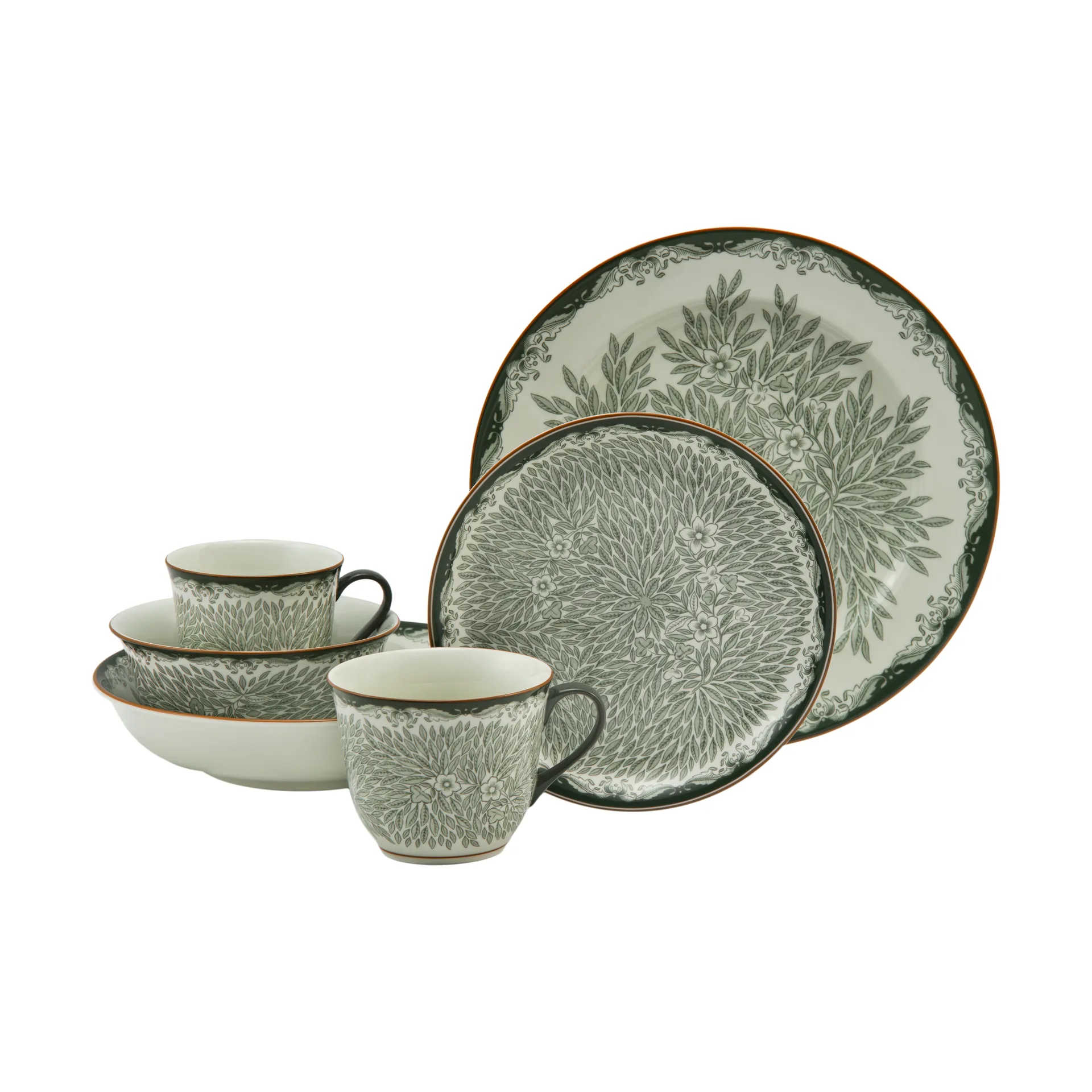 Ostindia Floris 神秘东方 旷野 2012新设计 盘子 Ø27 cm, 绿色 Rörstrand