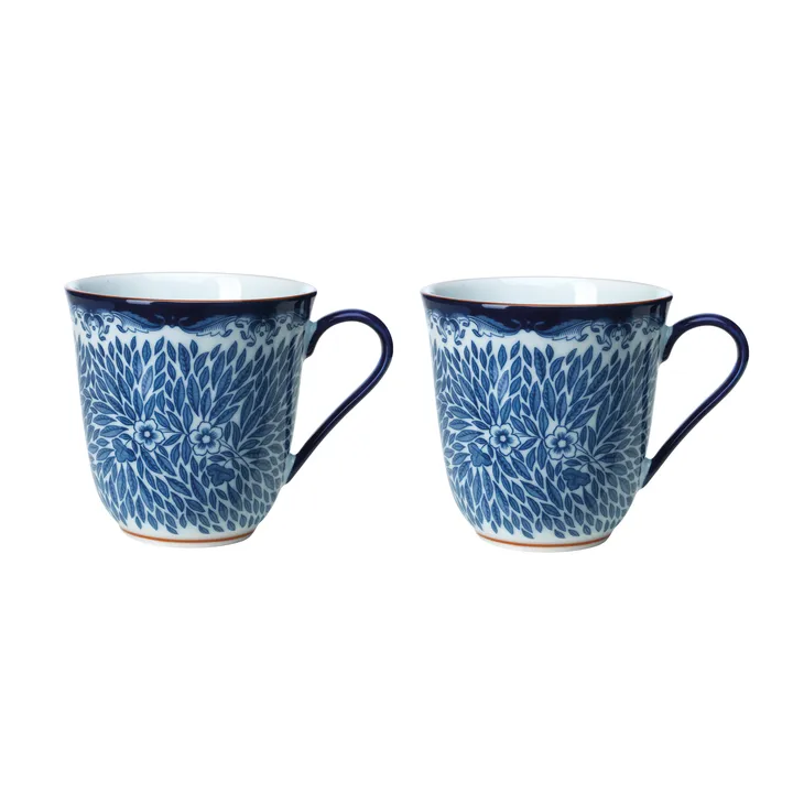 Ostindia Floris 神秘东方 旷野 2012新设计 马克杯 300ml 2件套装 - 蓝色 - Rörstrand