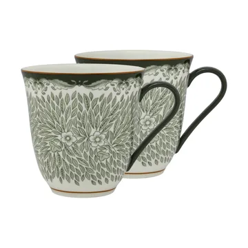 Ostindia Floris 神秘东方 旷野 2012新设计 马克杯 300ml 2件套装 - 绿色 - Rörstrand