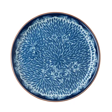 Ostindia Floris 神秘东方 旷野 2012新设计 马克杯 400ml 和 盘子 Ø20 cm - 蓝色 - Rörstrand