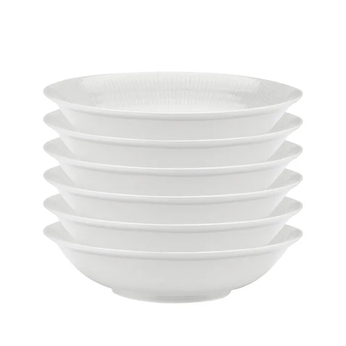 Swedish Grace 深盘 19 cm, 六件套装 snow (白色),  Rörstrand