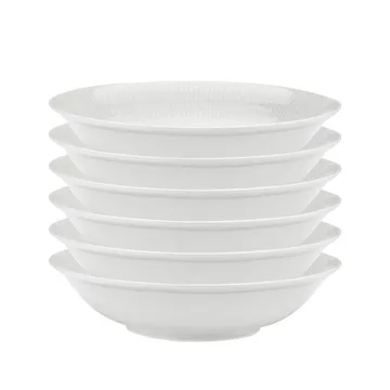 Swedish Grace 深盘 19 cm, 六件套装 snow (白色) - Rörstrand