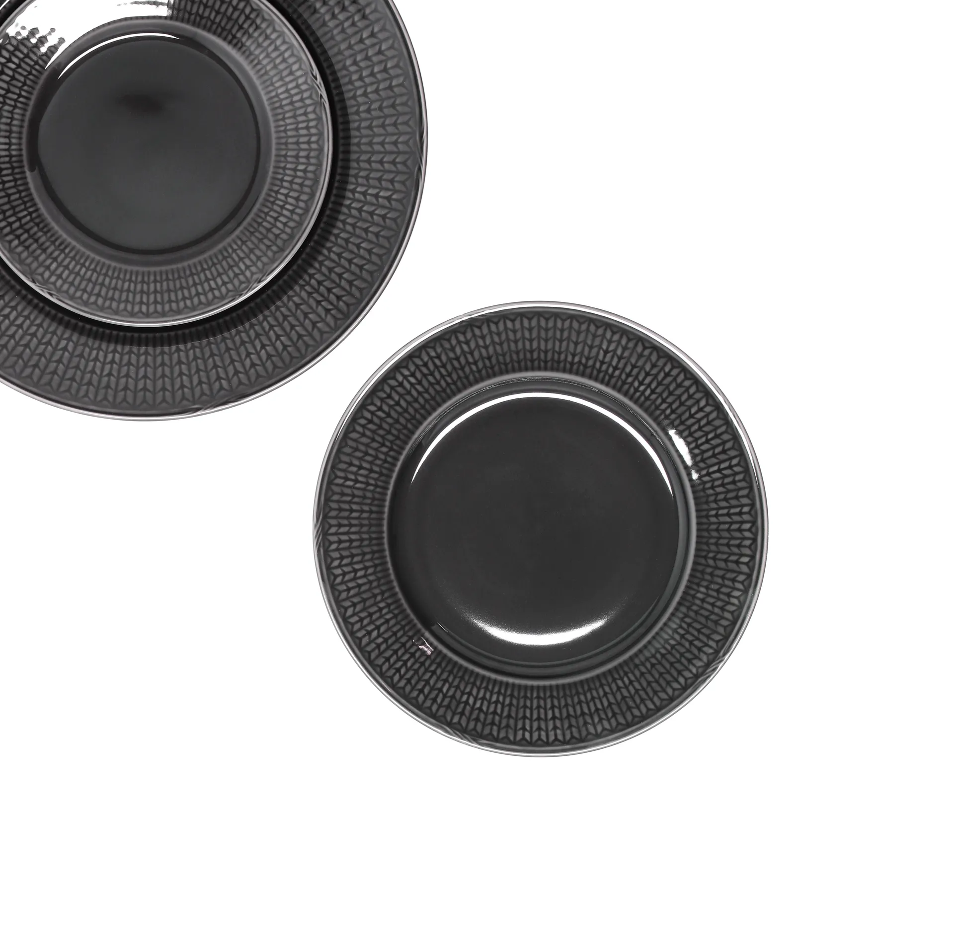 Swedish Grace 瑞式优雅 纯色经典 盘子 小 Ø21 cm, 深灰色 Rörstrand