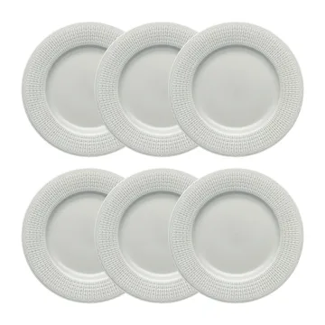 Swedish Grace 盘子 Ø24 cm 六件套装 Mist (灰色) - Rörstrand
