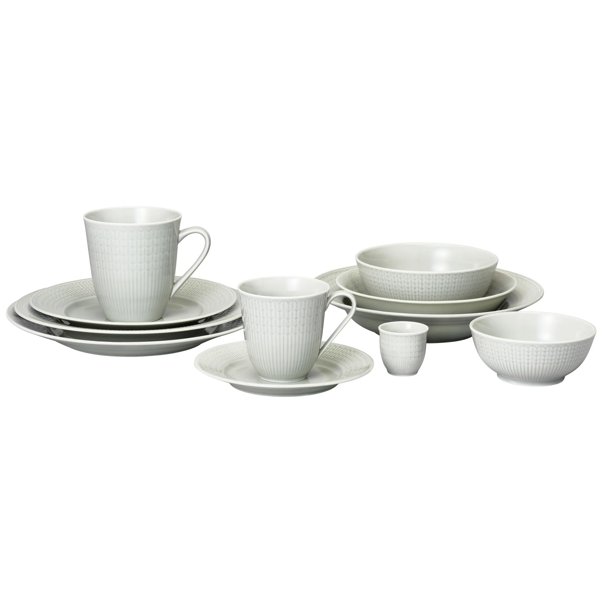 Swedish Grace 盘子 Ø24 cm 六件套装 Mist (灰色),  Rörstrand