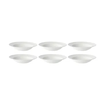 Swedish Grace 深盘 25 cm, 六件套装 snow (白色) - Rörstrand