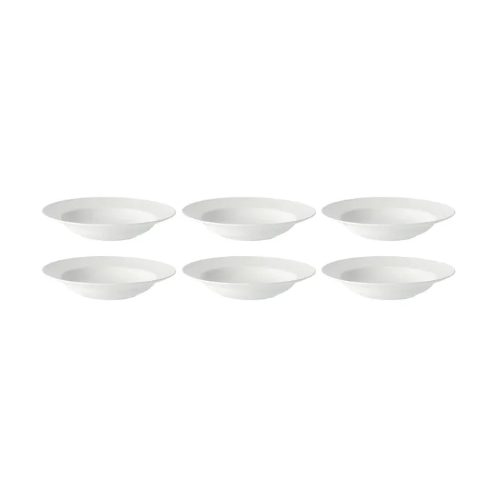 Swedish Grace 深盘 25 cm, 六件套装 snow (白色) - Rörstrand