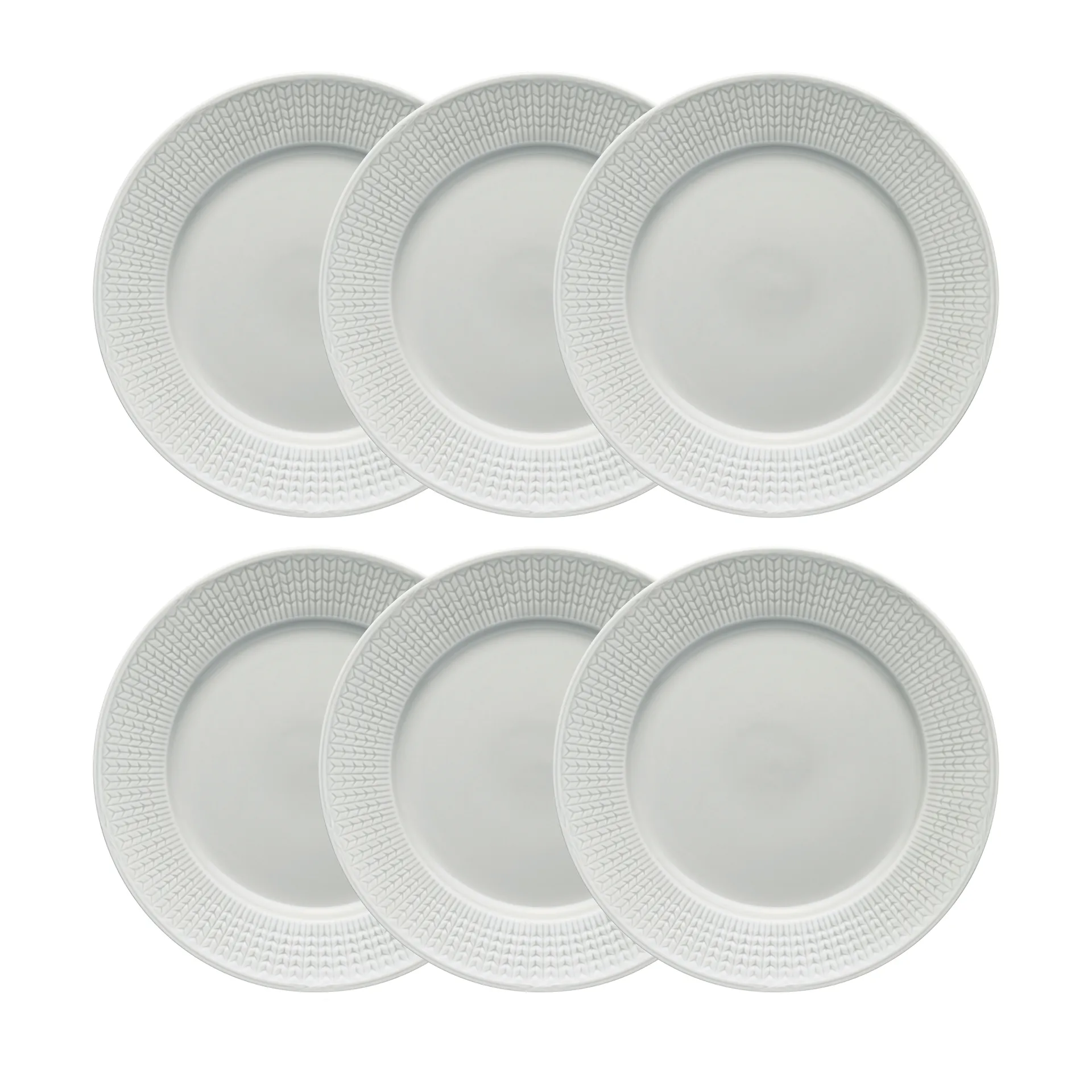 Swedish Grace 盘子 Ø 27 cm 六件套装 Mist (灰色),  Rörstrand