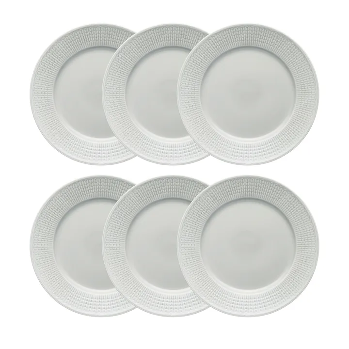 Swedish Grace 盘子 Ø 27 cm 六件套装 Mist (灰色) - Rörstrand