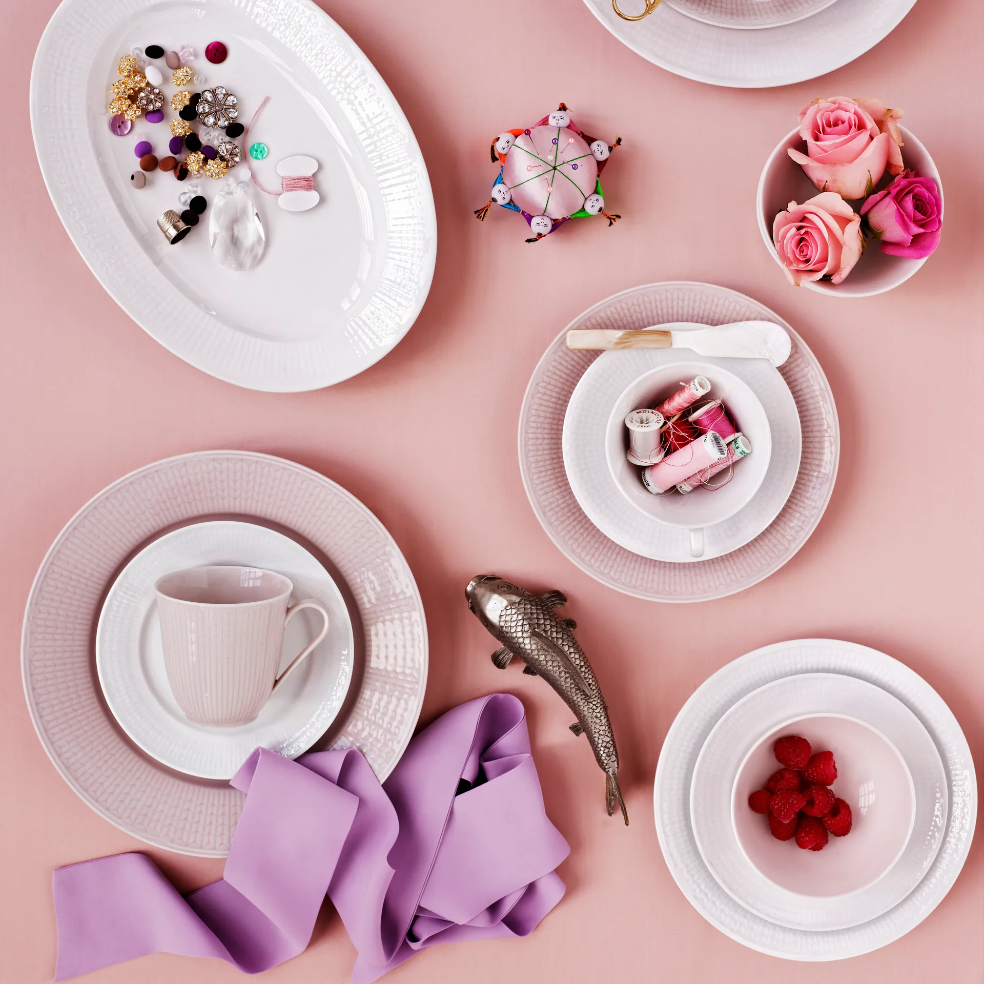 Swedish Grace 瑞式优雅 纯色经典 盘子 Ø27 cm, 浅蓝色 Rörstrand