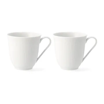 Swedish Grace 瑞式优雅 纯色经典 马克杯 300ml 两件套装 - 白色 - Rörstrand