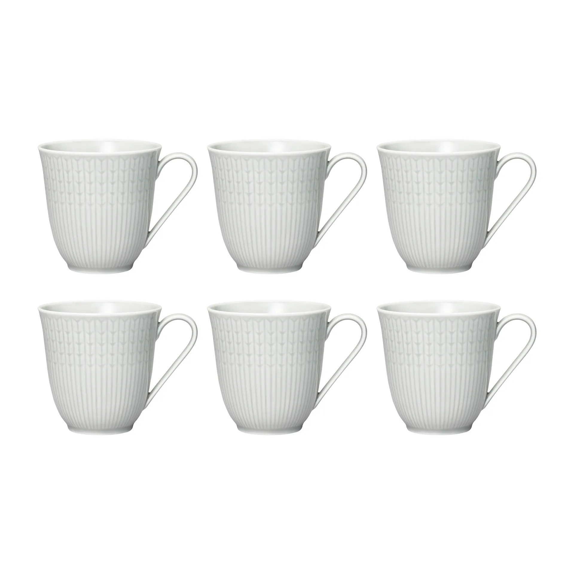 Swedish Grace 马克杯 小号 六件套装 Mist (灰色),  Rörstrand