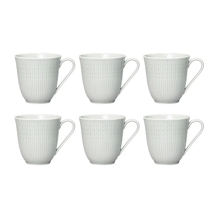 Swedish Grace 马克杯 小号 六件套装 Mist (灰色) - Rörstrand