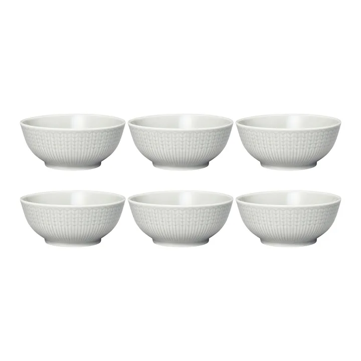 Swedish Grace 碗 小号 六件套装 Mist (灰色) - Rörstrand