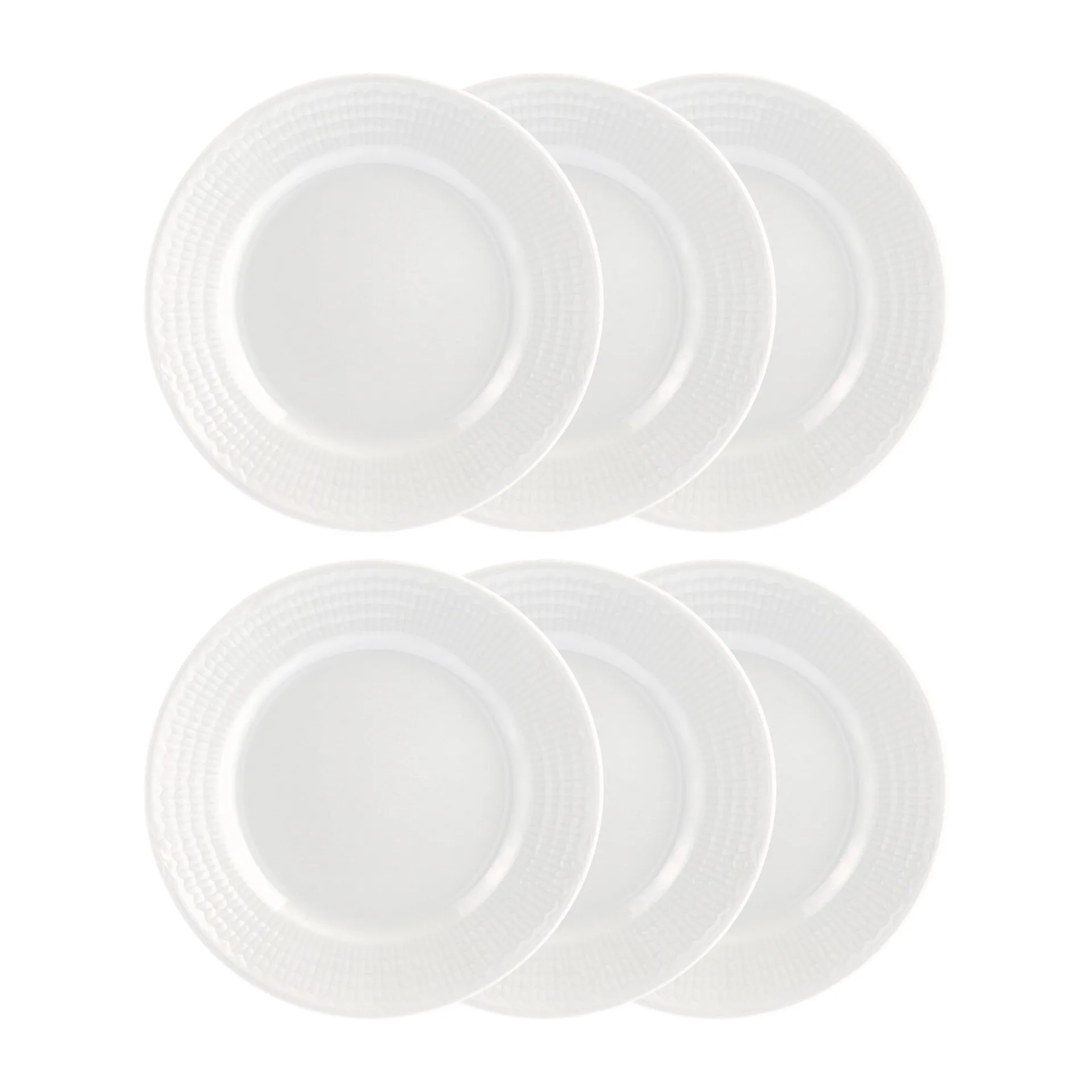 Swedish Grace side 盘子 17 cm, 六件套装 snow (白色),  Rörstrand