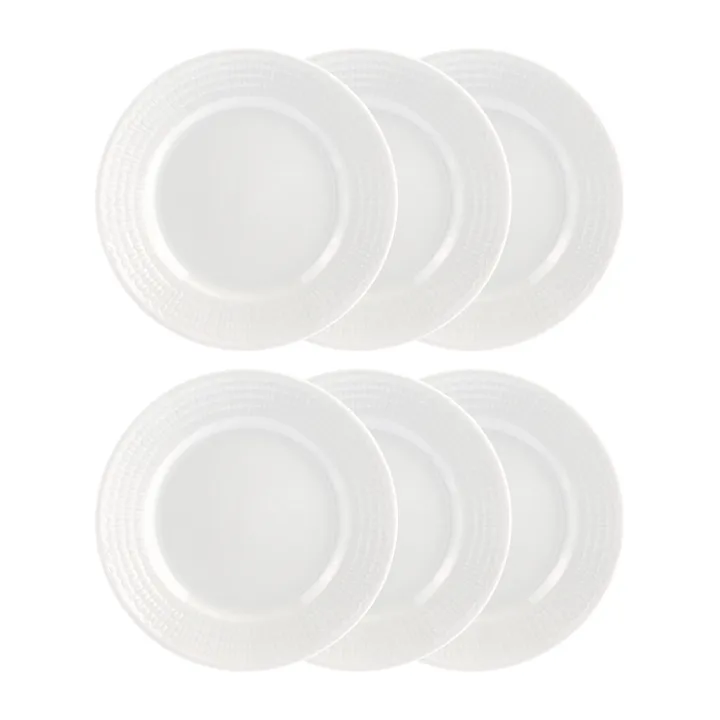Swedish Grace side 盘子 17 cm, 六件套装 snow (白色) - Rörstrand
