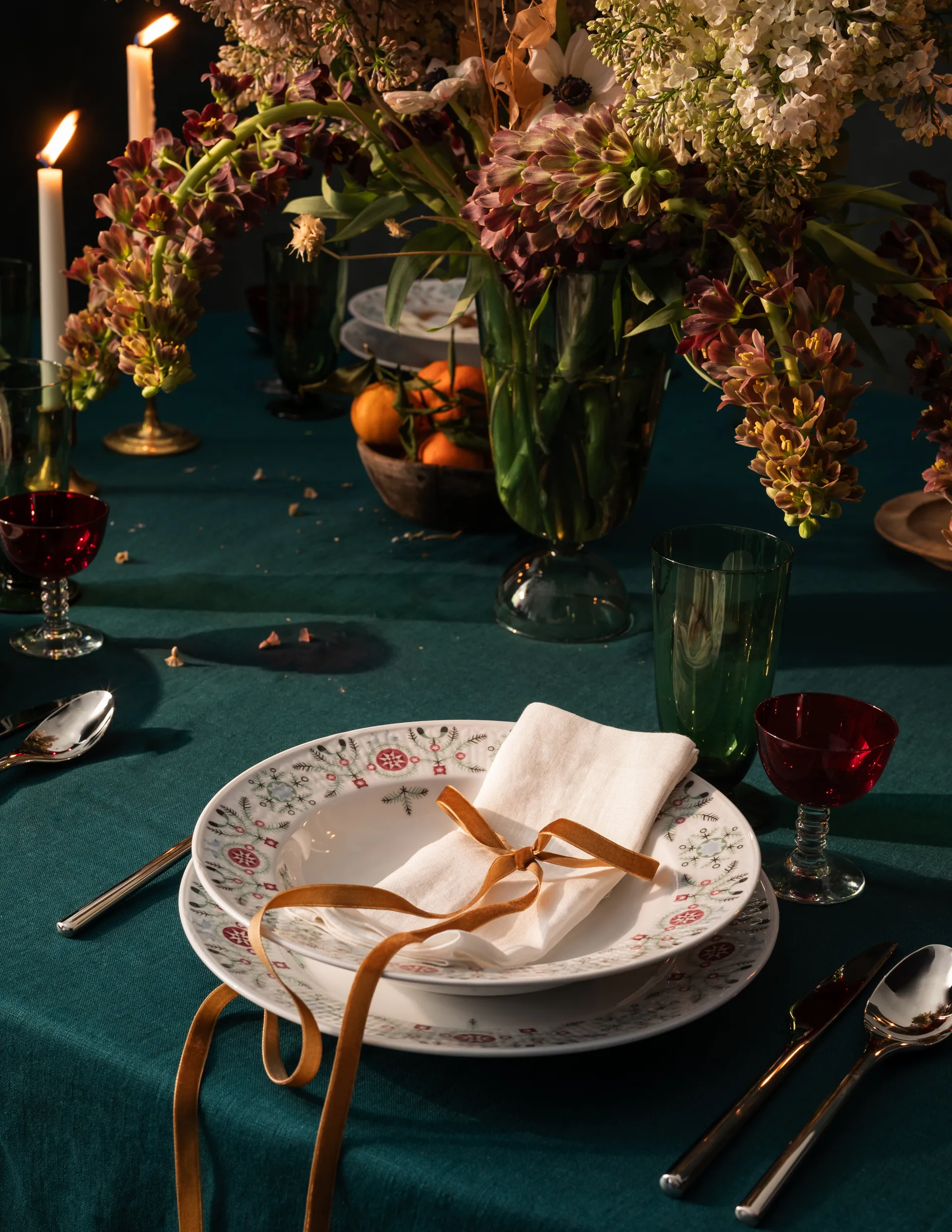 Swedish Grace Winter 优雅冬日系列 深盘 Ø25 cm, 白色 Rörstrand