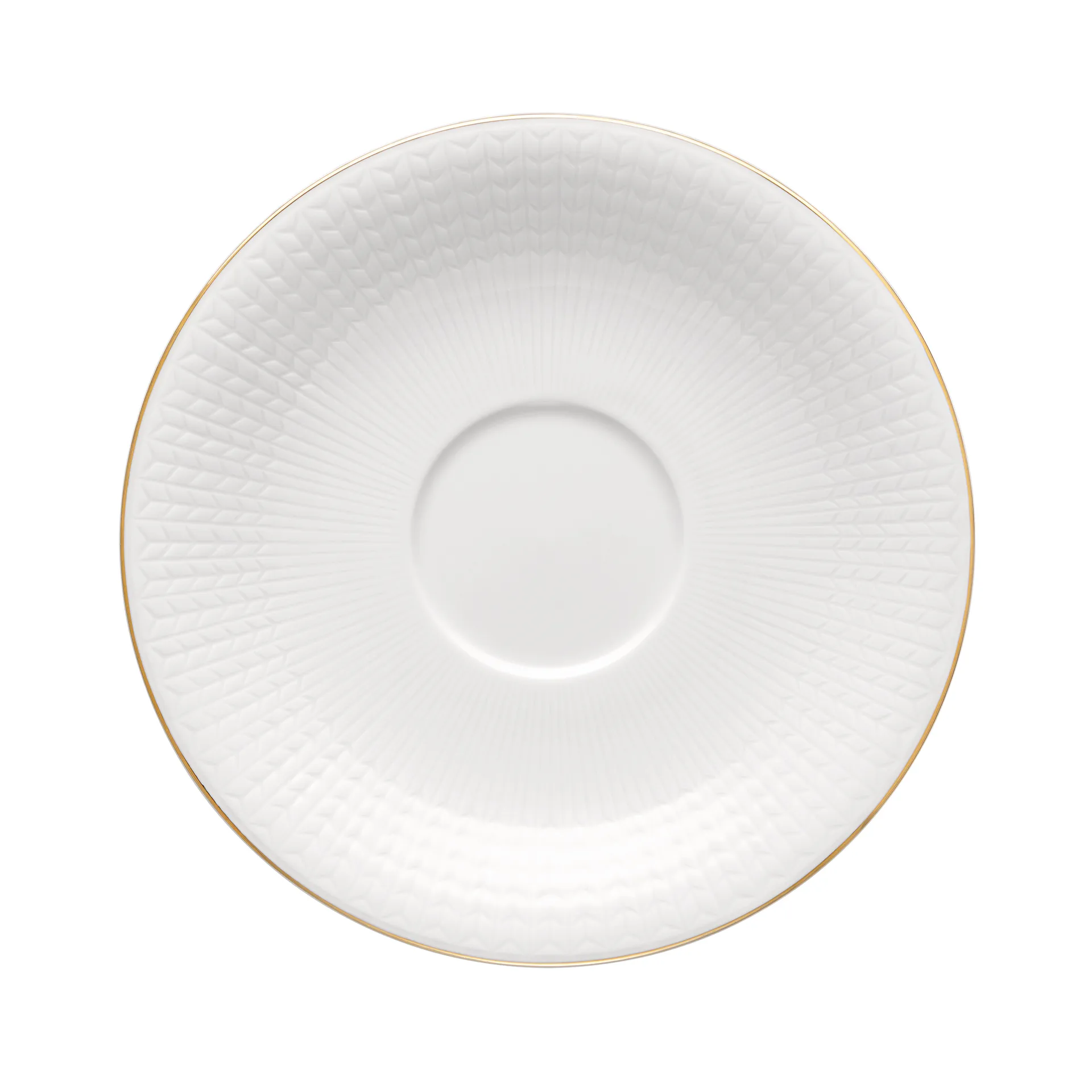 Swedish Grace 金边系列 茶杯和碟子套装, 白色 Rörstrand