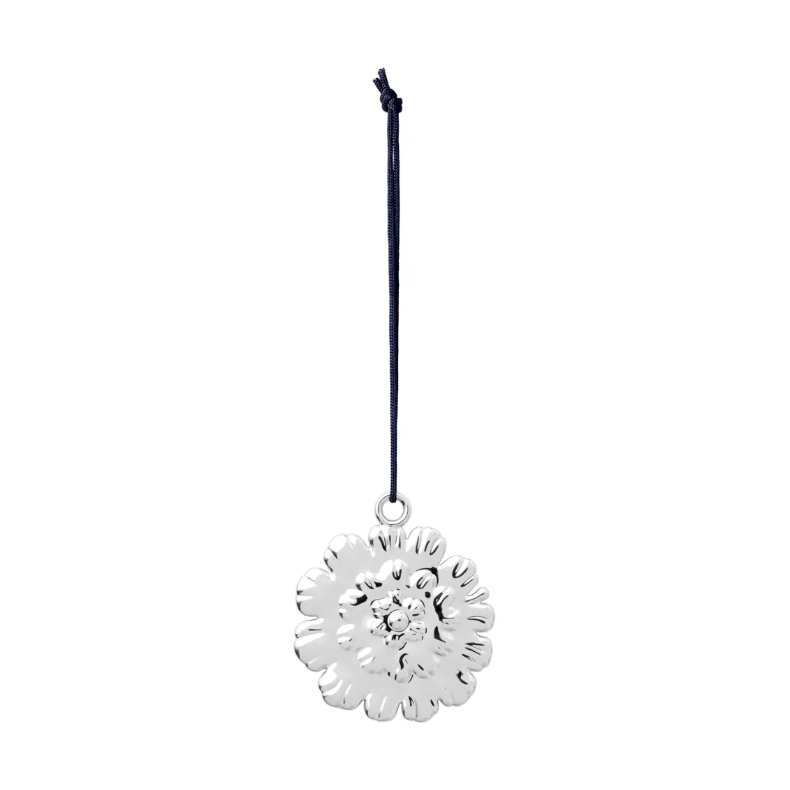 Ball flower Christmas 装饰品 6.5 cm, 银色-plated Rosendahl