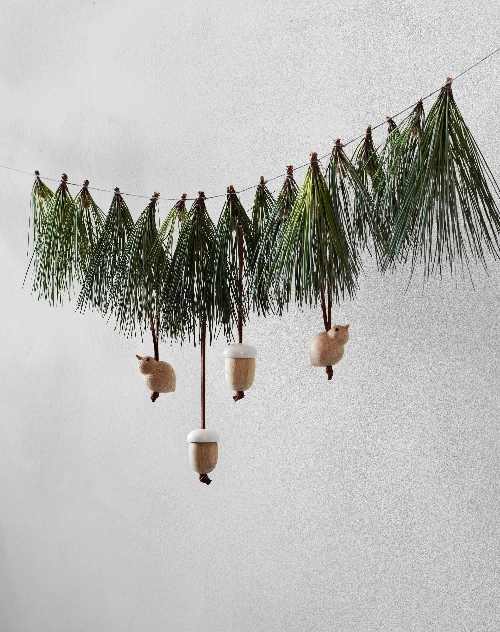 Forest tales acorn Christmas decorations, 自然木色 Rosendahl
