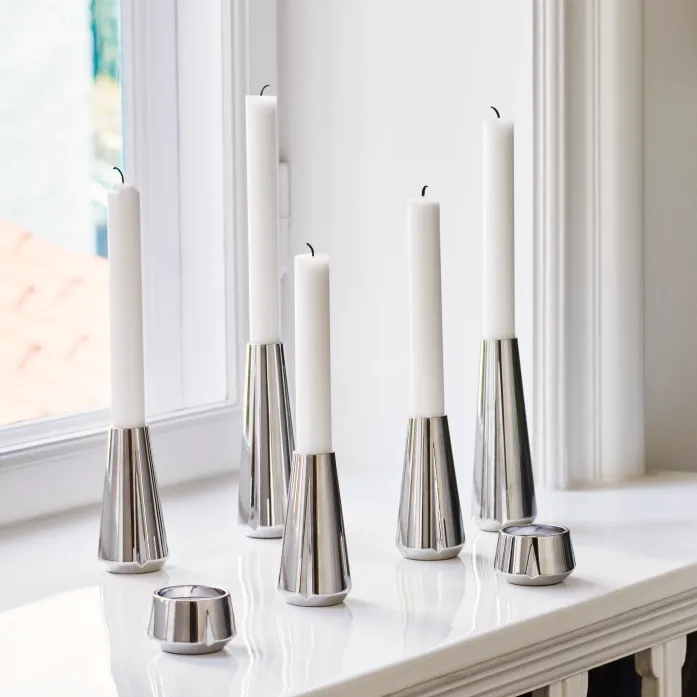 Grand Cru 烛台 10 cm, Chrome Rosendahl
