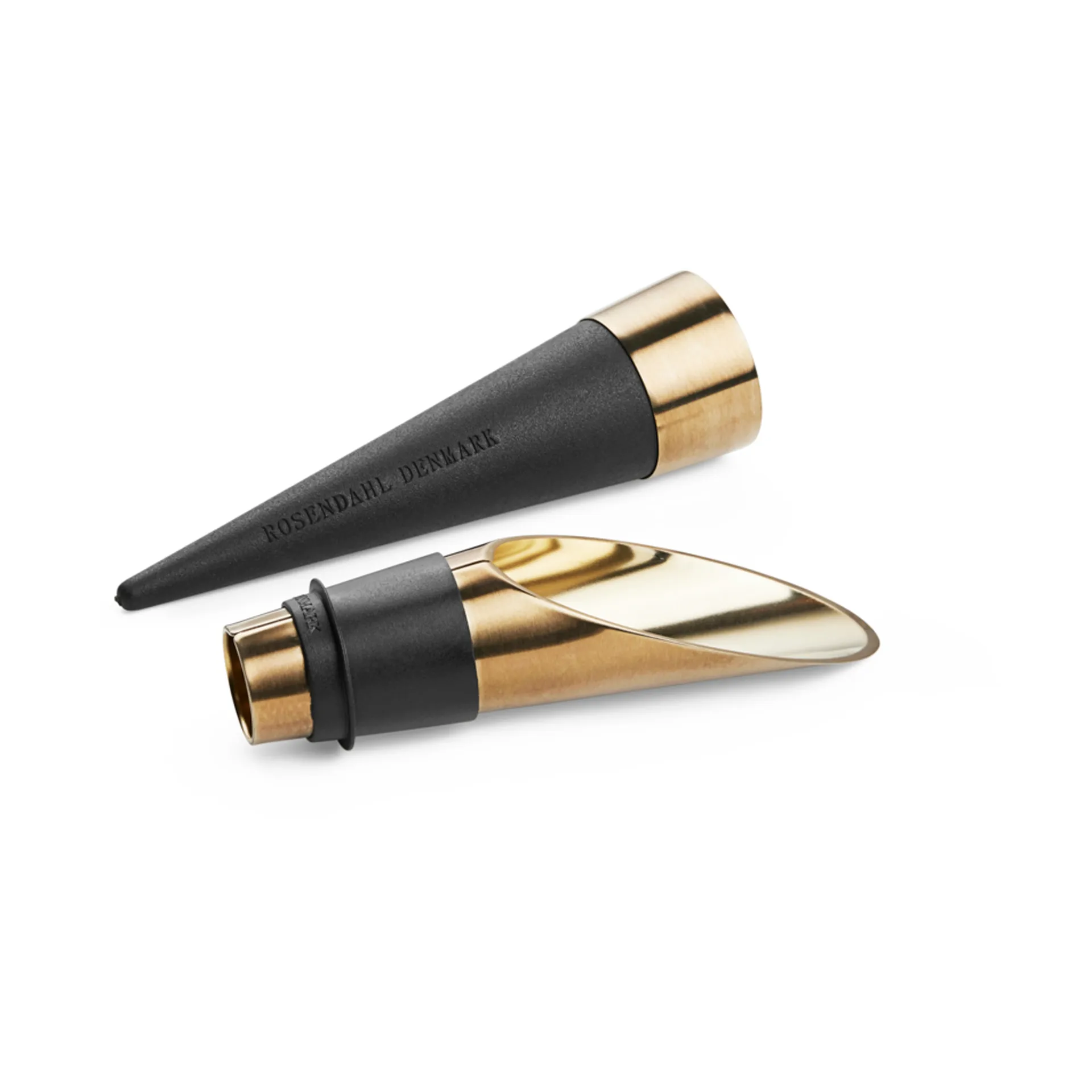 Grand Cru Bareware wine cork 和 pouring spout 2件, Black-patinated steel Rosendahl