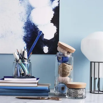 Grand Cru glass 罐子 with wooden lid - 0,25 l - Rosendahl