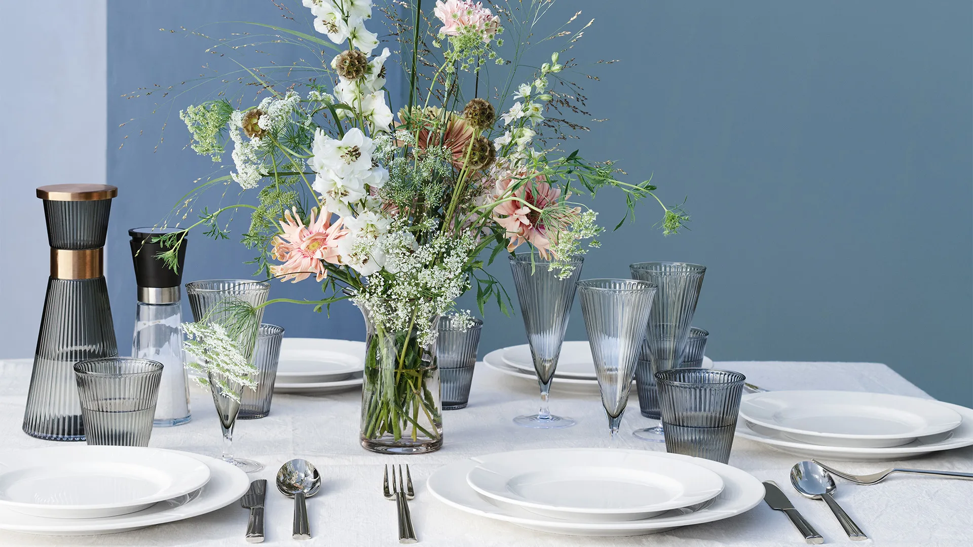 Grand Cru 盐和胡椒研磨器 H20.5 cm, 黑色-steel Rosendahl