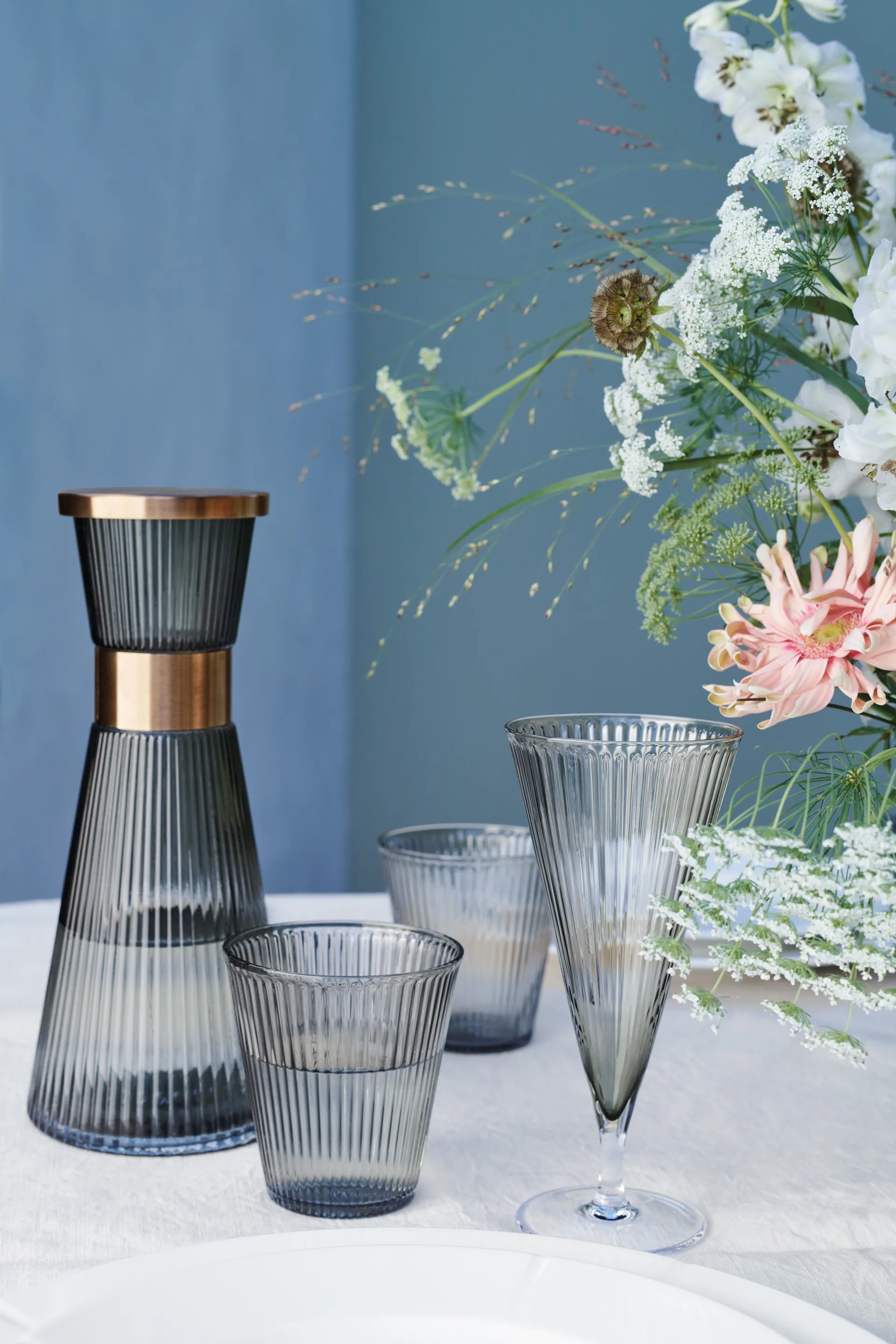 Grand Cru Nouveau lid for water 水瓶/玻璃水瓶, Patinated steel Rosendahl