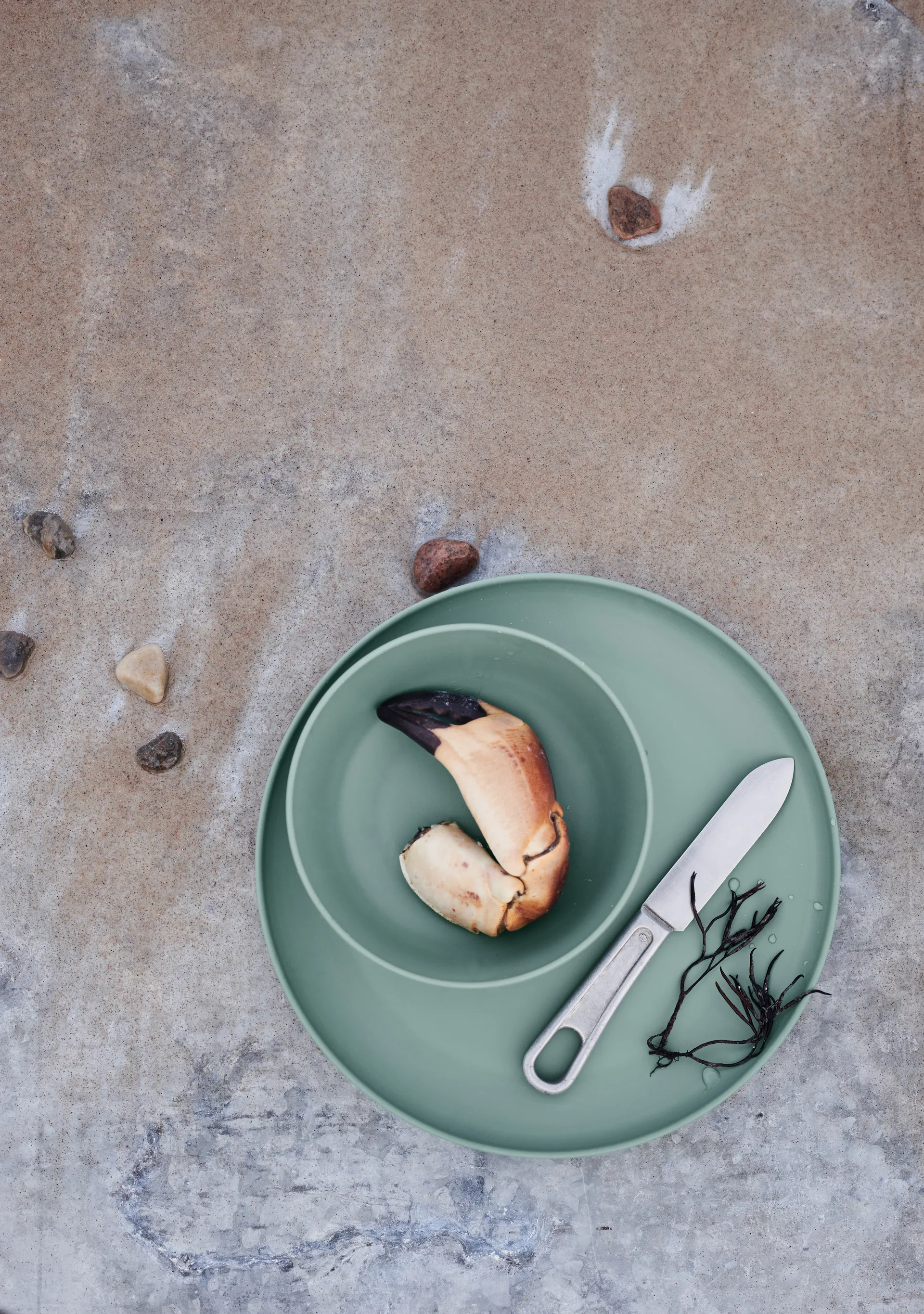 Grand Cru Take melamine 盘子 Ø26 cm 两件套装, Mid 绿色 Rosendahl