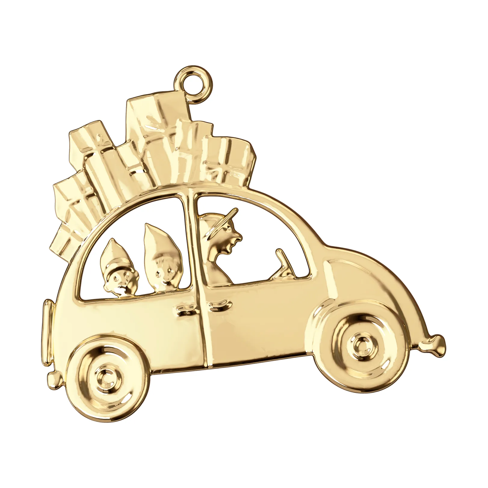 Karen Blixen Christmas car 装饰品 6.5 cm, Gilded Rosendahl