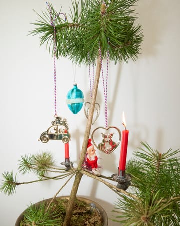 Karen Blixen Christmas car 装饰品 6.5 cm - 银色-plated - Rosendahl