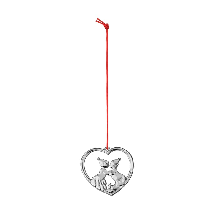 Karen Blixen kissing gnomes 6.5 cm - 银色-plated - Rosendahl