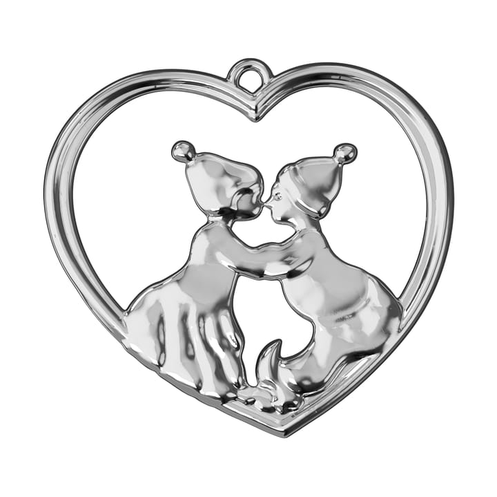 Karen Blixen kissing gnomes 6.5 cm, 银色-plated Rosendahl