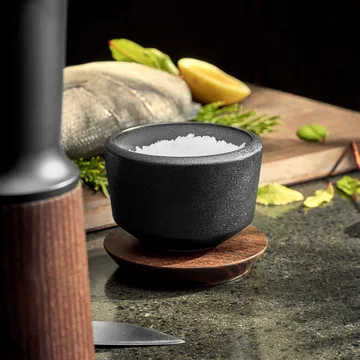 Rå 带盖盐罐150ml - 黑色 - Rosendahl