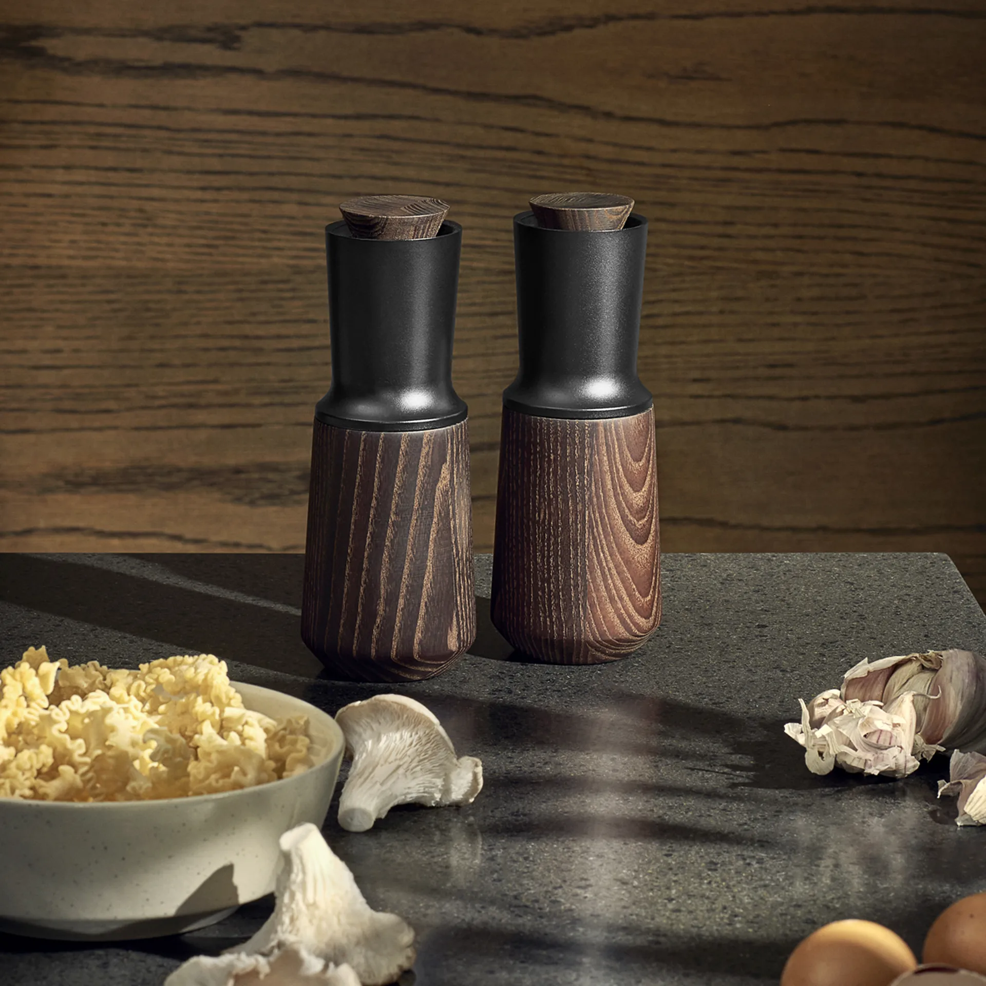 Rå salt- & pepper mill 20 cm, 黑色 Rosendahl