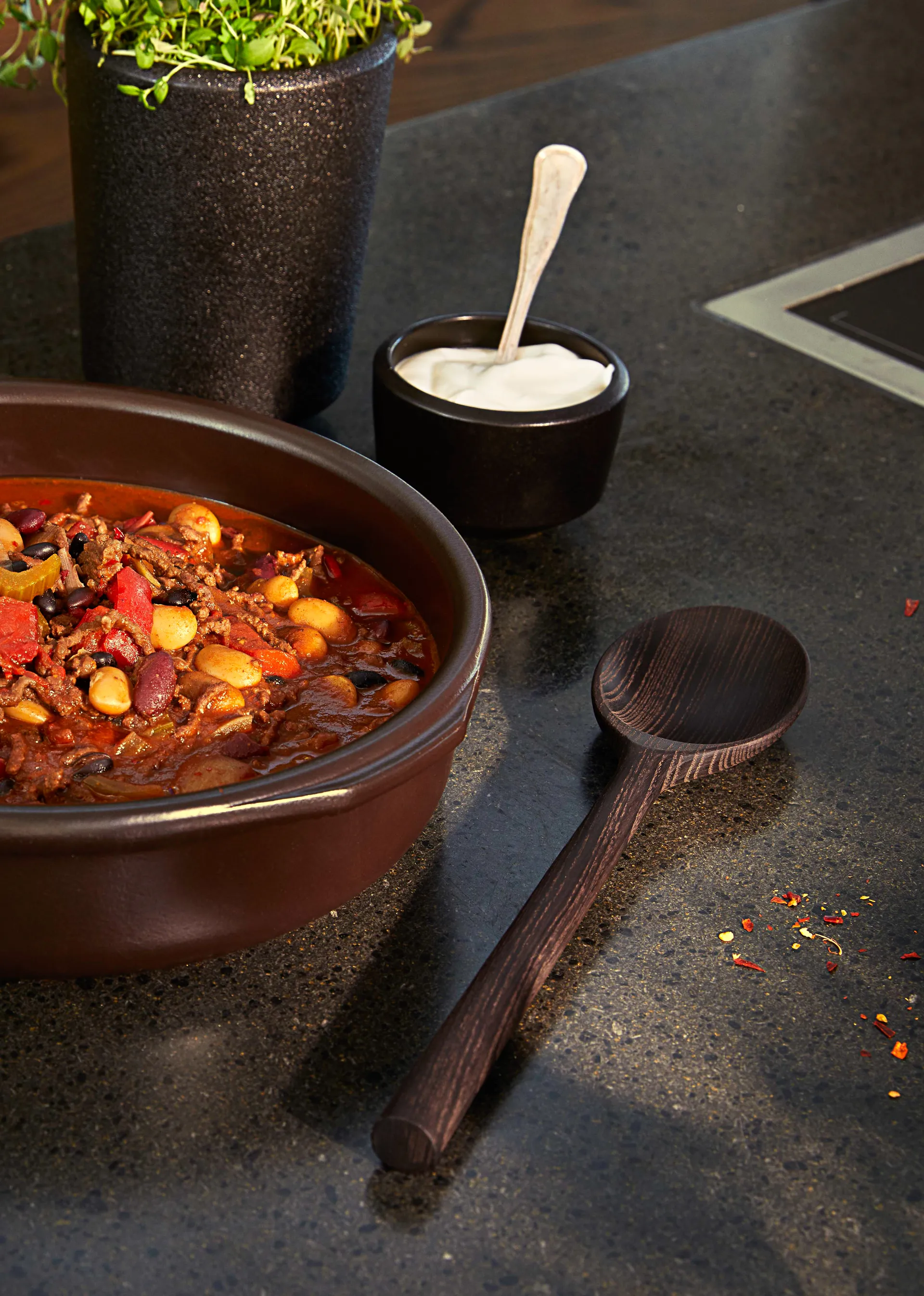 Rå wooden 勺子, Heat-treated ash Rosendahl