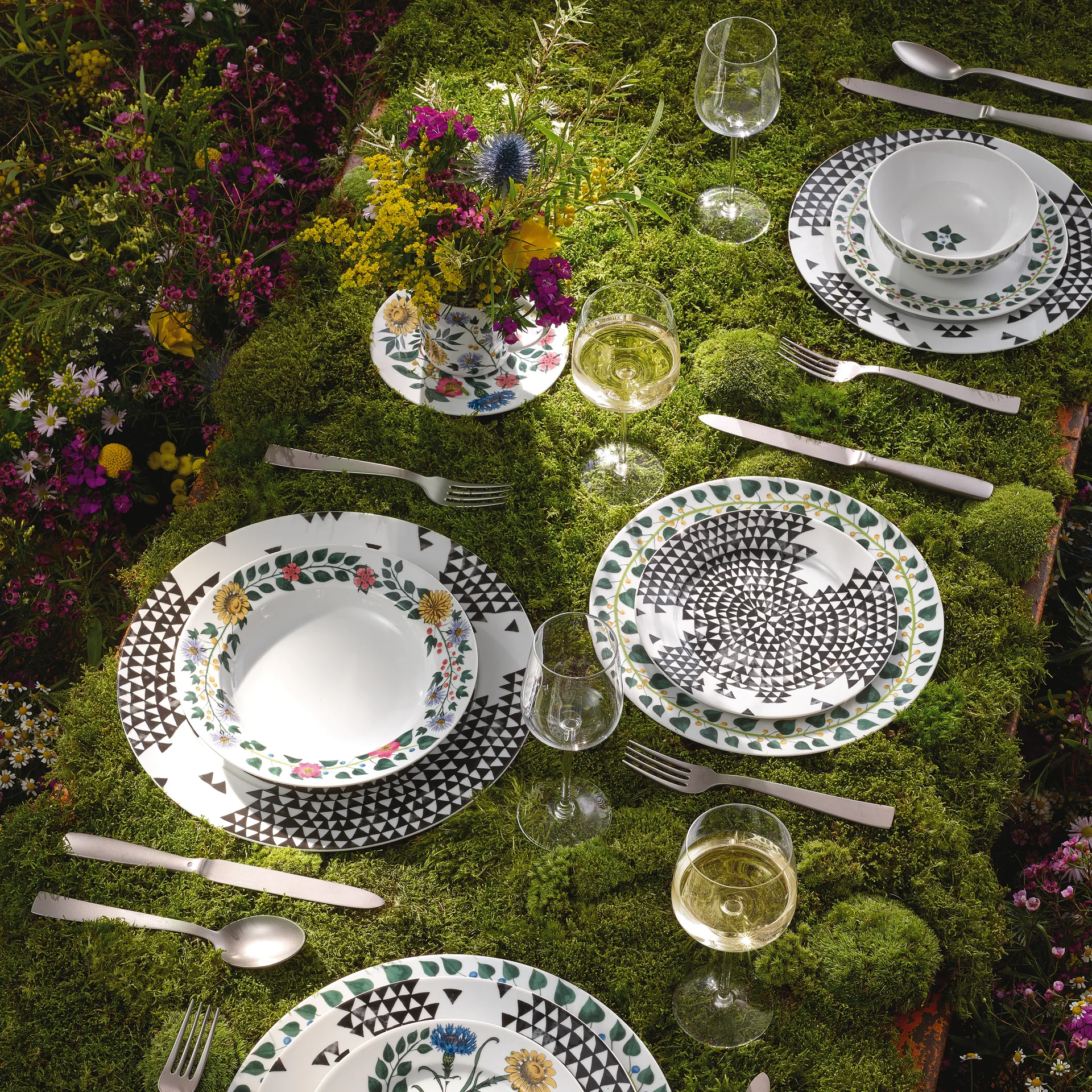 Magic Garden Foliage breakfast 碗  15 cm, 白色-绿色 Rosenthal