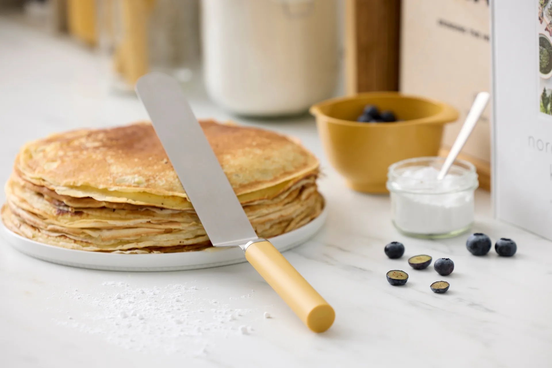 Emma palette 刀 narrow steel 33 cm, Curry Rosti