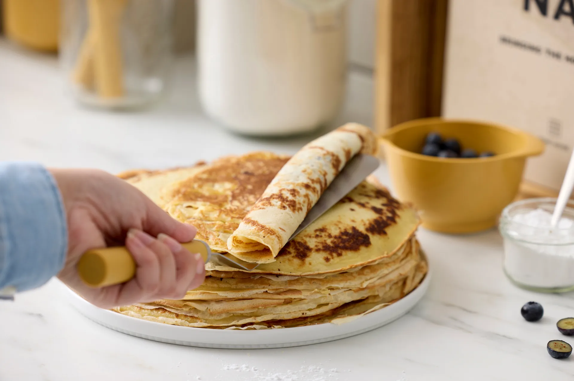 Emma palette 刀 narrow steel 33 cm, Curry Rosti