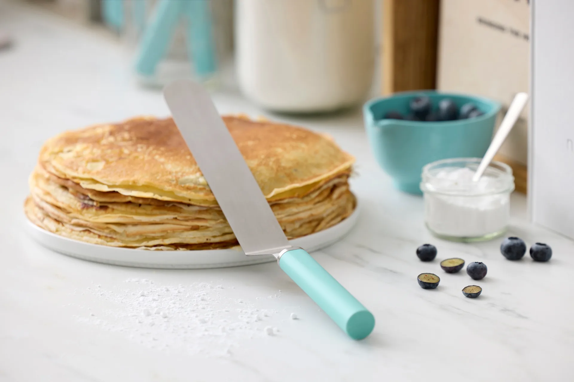 Emma palette 刀 narrow steel 33 cm, Nordic 绿色 Rosti