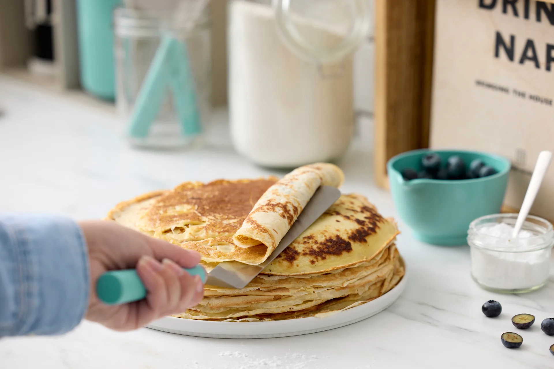 Emma palette 刀 narrow steel 33 cm, Nordic 绿色 Rosti