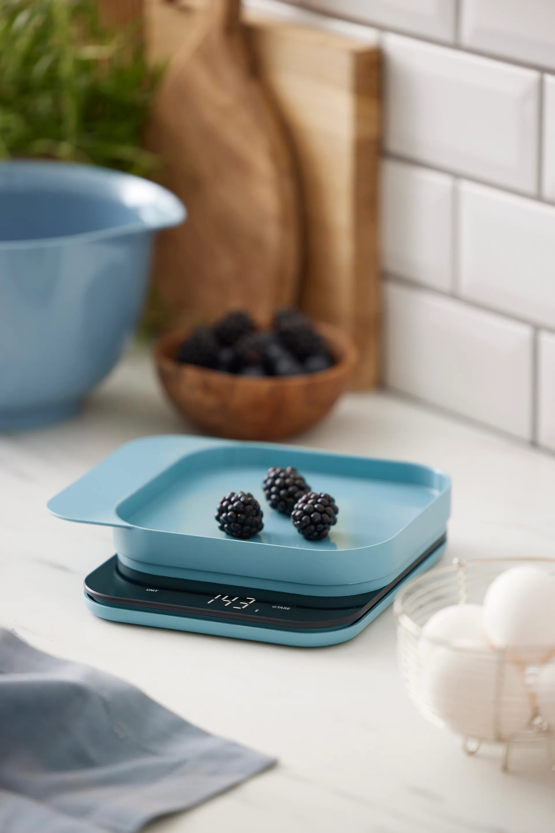 Mensura kitchen scale, Dusty 蓝色 Rosti